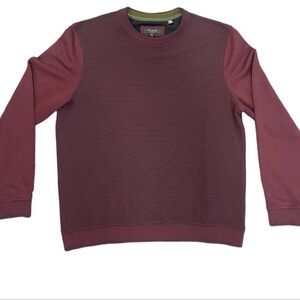 Ted Baker Men's Dark Red Crewneck Sweater